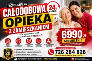 Opiekunka z zamieszkaniem zapewni osobie starszej pomoc - od 6990 zł miesięcznie