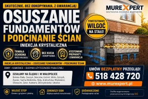 Osuszanie i izolowanie fundamentów, piwnic - remonty