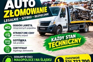 Złomowanie samochodów - AUTO ZŁOM z odbiorem lawetą